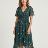 Chloé | Vestido Midi com Estampa Abstrata