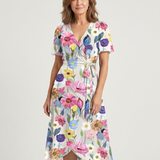 Chloé | Vestido Midi com Estampa Abstrata