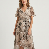 Chloé | Vestido Midi com Estampa Abstrata